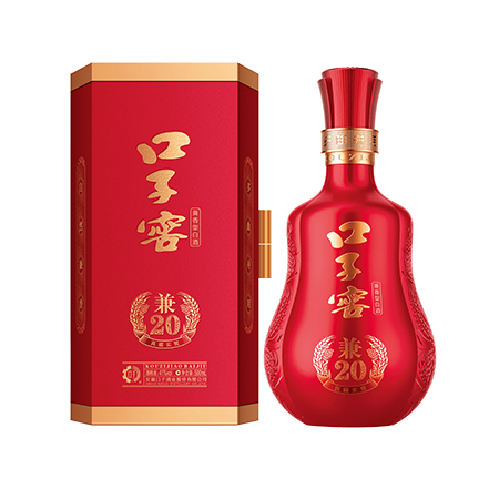 口子窖兼20酒瓶与包装